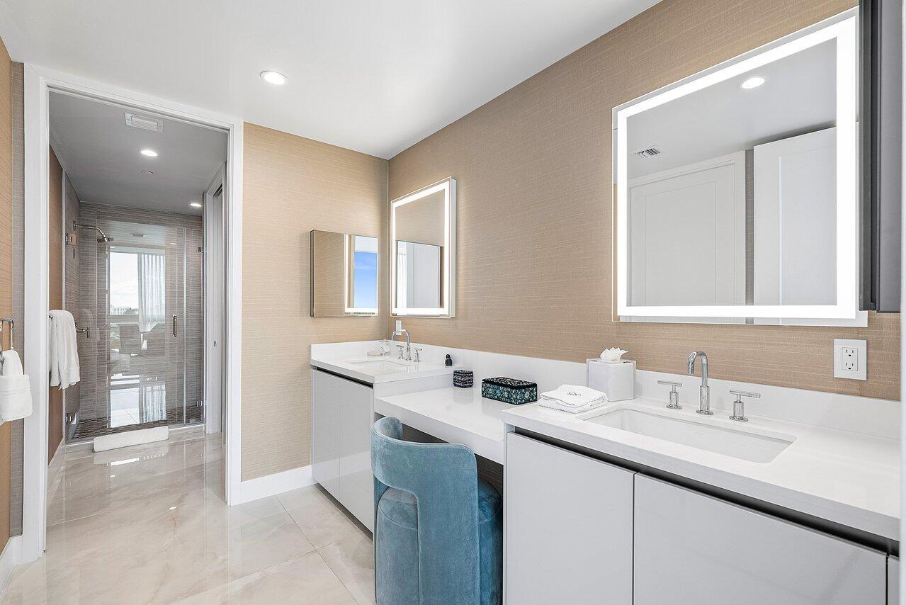 475 East Royal Palm Road, Unit 805 Boca Raton, FL 33432 - Photo 17 of 41 a bathroom with a sink and a mirror