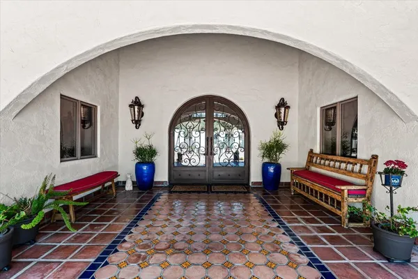 a view of a entryway front of house