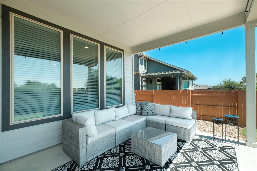 229 Bonnet Boulevard Georgetown, TX 78628 - Photo 19 of 20 View of patio / terrace featuring outdoor lounge area