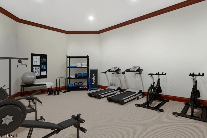 55 Oxbow Lane Summit, NJ 07901 - Photo 37 of 50 a view of a room with gym equipment