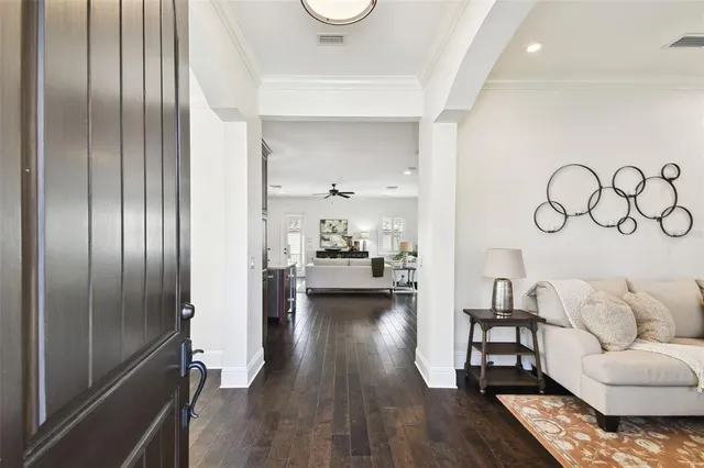 a view of living room filled with furniture