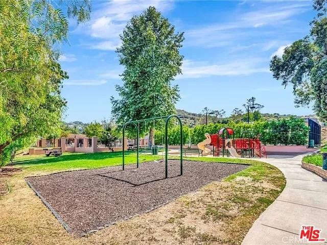 a view of outdoor space with garden