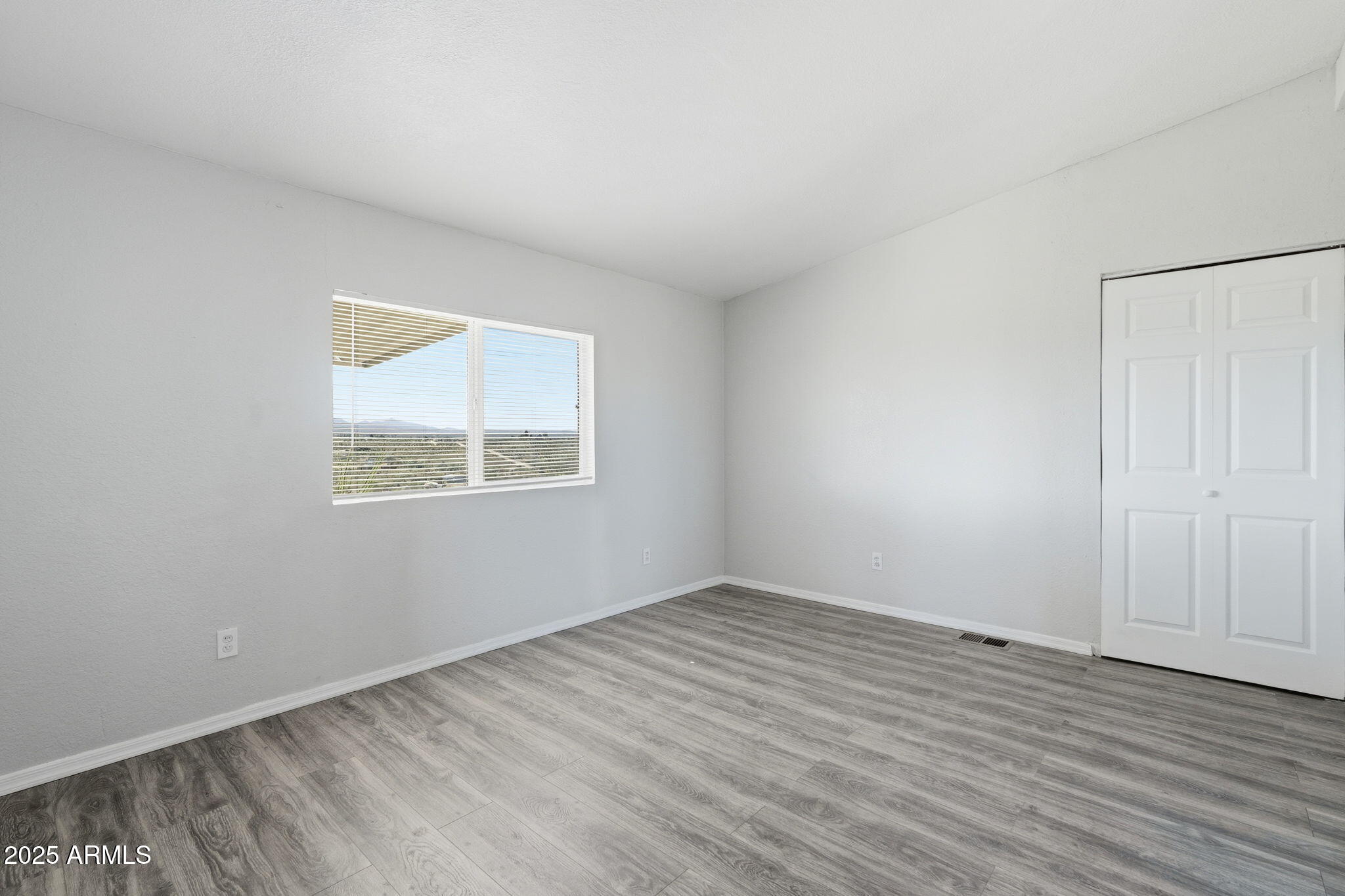 25100 East Lori Road Benson, AZ 85602 - Photo 15 of 30 an empty room with wooden floor and windows