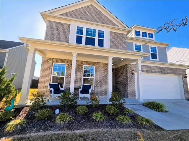 a front view of a house