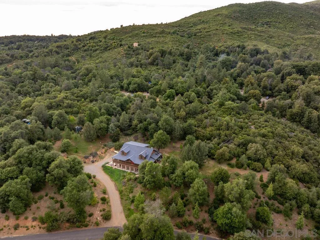 1068 West Incense Cedar Road Julian, CA 92036 - Photo 61 of 63 an aerial view of a house with a yard