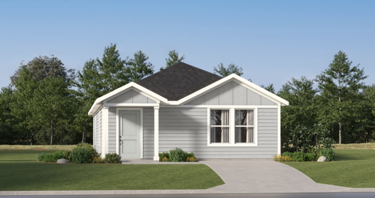 13324 Illumination Road Elgin, TX 78621 - Photo 1 of 1 a front view of a house with a yard and trees