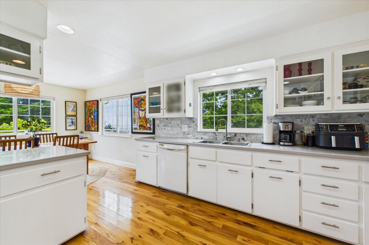520 Redwood Road Whitethorn, CA 95589 - Photo 17 of 69 a kitchen with counter top space and windows
