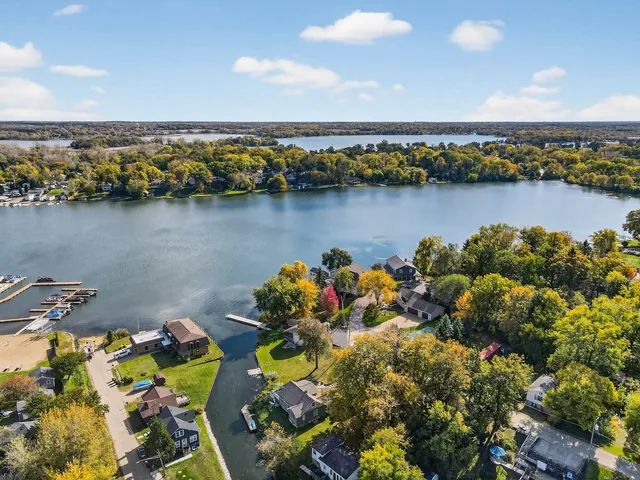 a view of a city and ocean view