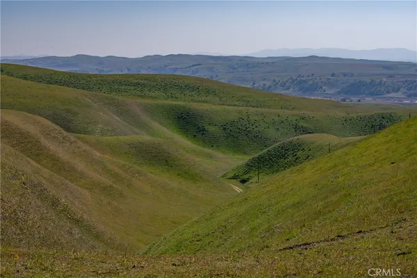 a view of a lush green hillside and a mountain view