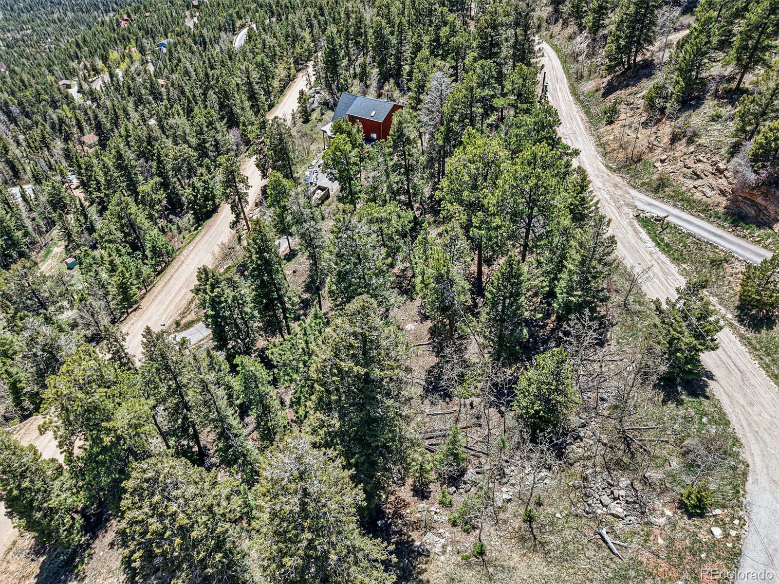 11618 Nichols Way Conifer, CO 80433 - Photo 39 of 39 a backyard of a house with lots of trees