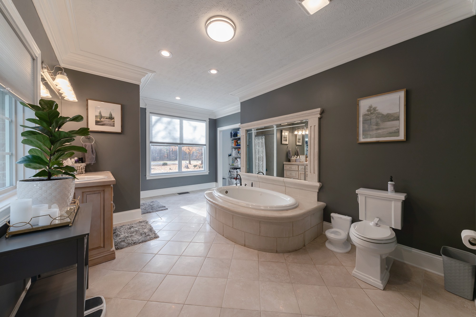 5061 Spears Road Centerville, TN 37033 - Photo 44 of 55 a spacious bathroom with a toilet a sink and a window