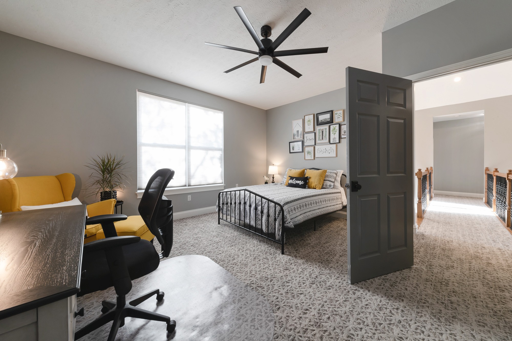 5061 Spears Road Centerville, TN 37033 - Photo 53 of 55 a bedroom with a bed and a chandelier