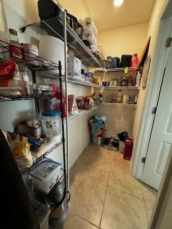 a view of storage and utility room