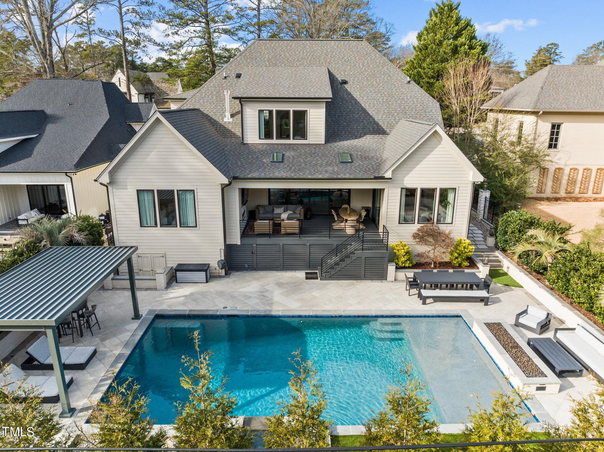 1234 Canterbury Road Raleigh, NC 27608 - Photo 39 of 51 Saltwater Heated Pool