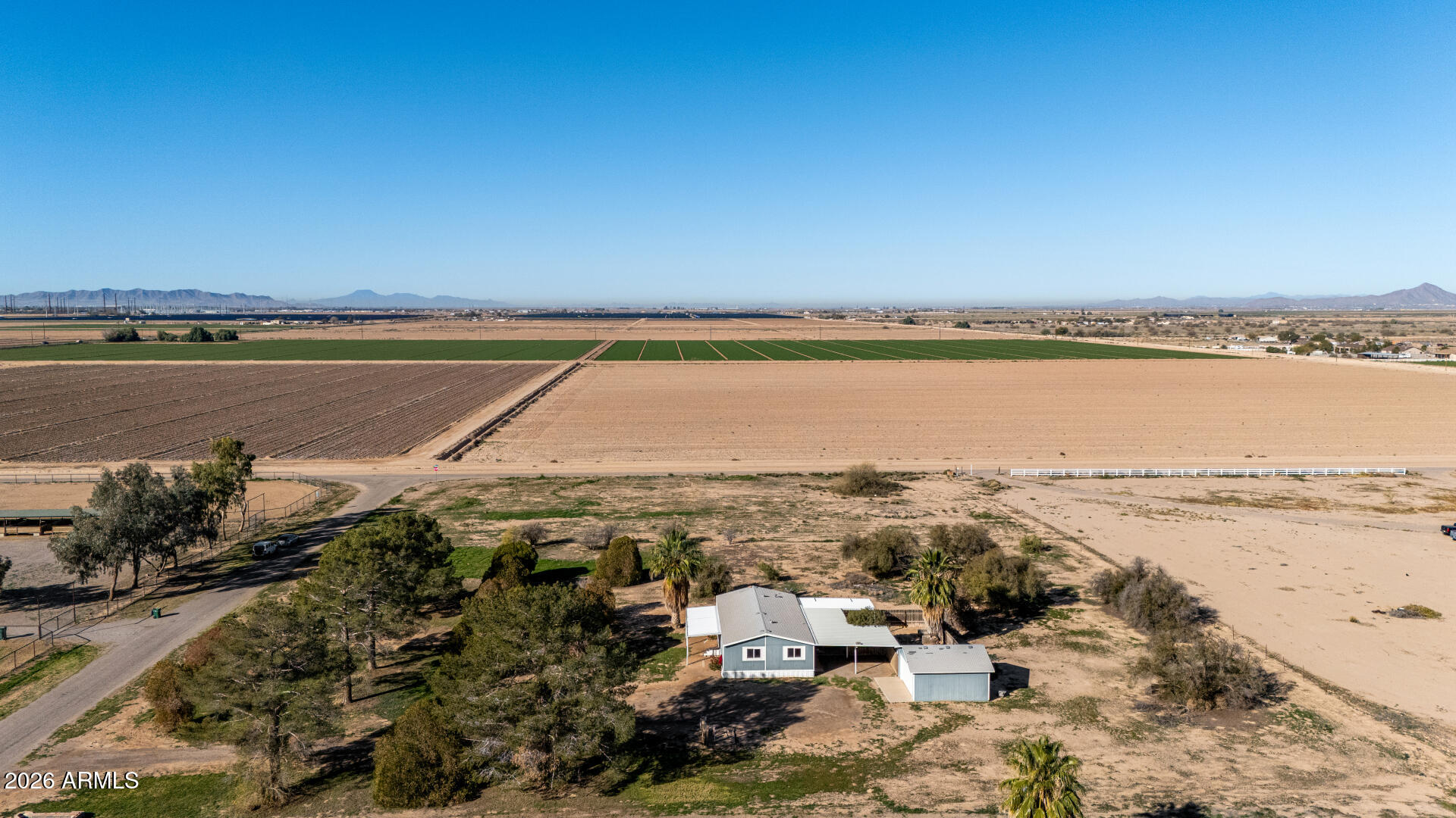 4184 Palm Lane Coolidge, AZ 85128 - Photo 41 of 47 an aerial view of ocean and residential houses with outdoor space