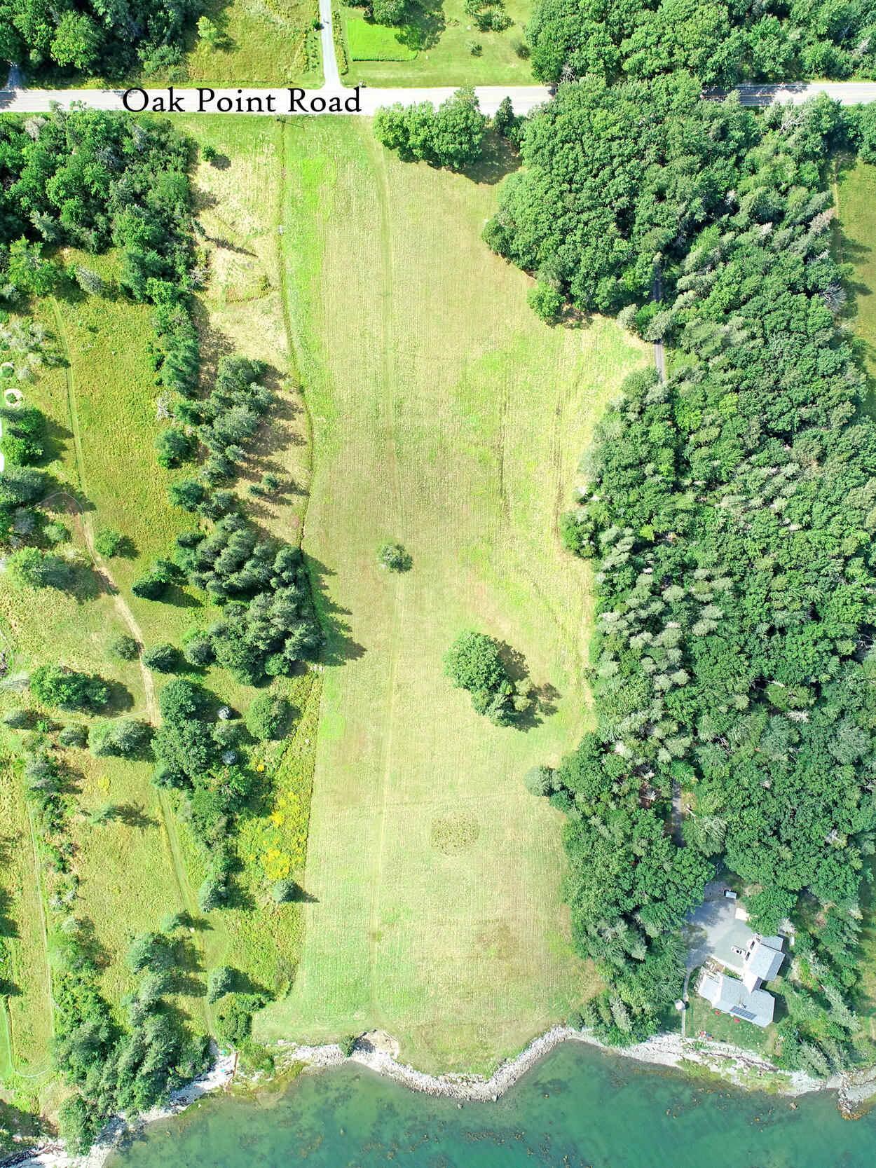 607 Oak Point Road Trenton, ME 04605 - Photo 6 of 187 Aerial Field Overhead, label