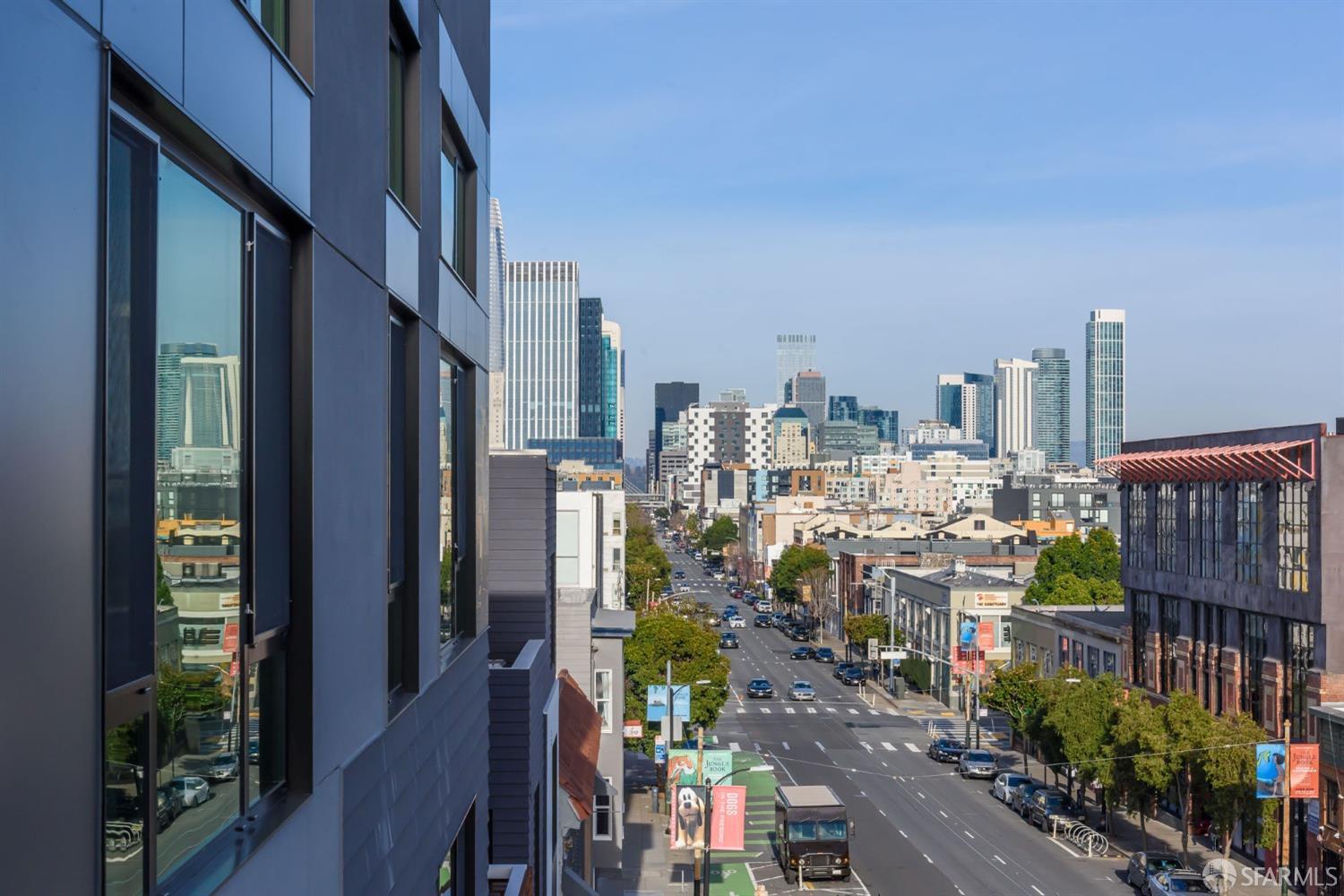1288 Howard Street, Unit 509 San Francisco, CA 94103 - Photo 2 of 55 a view of city from balcony