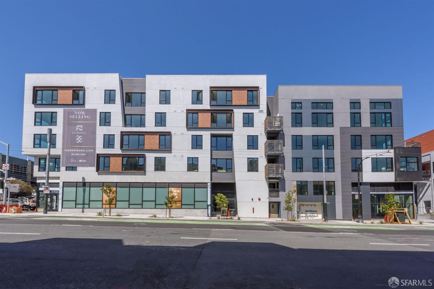 1288 Howard Street, Unit 509 San Francisco, CA 94103 - Photo 35 of 55 a front view of a building with street view
