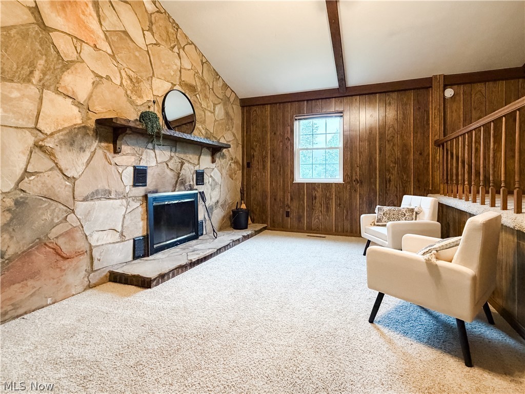 87 Cummins Street Washington, WV 26181 - Photo 3 of 45 2 level den with wood-burning fireplace