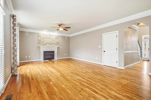 wooden floor in an empty room