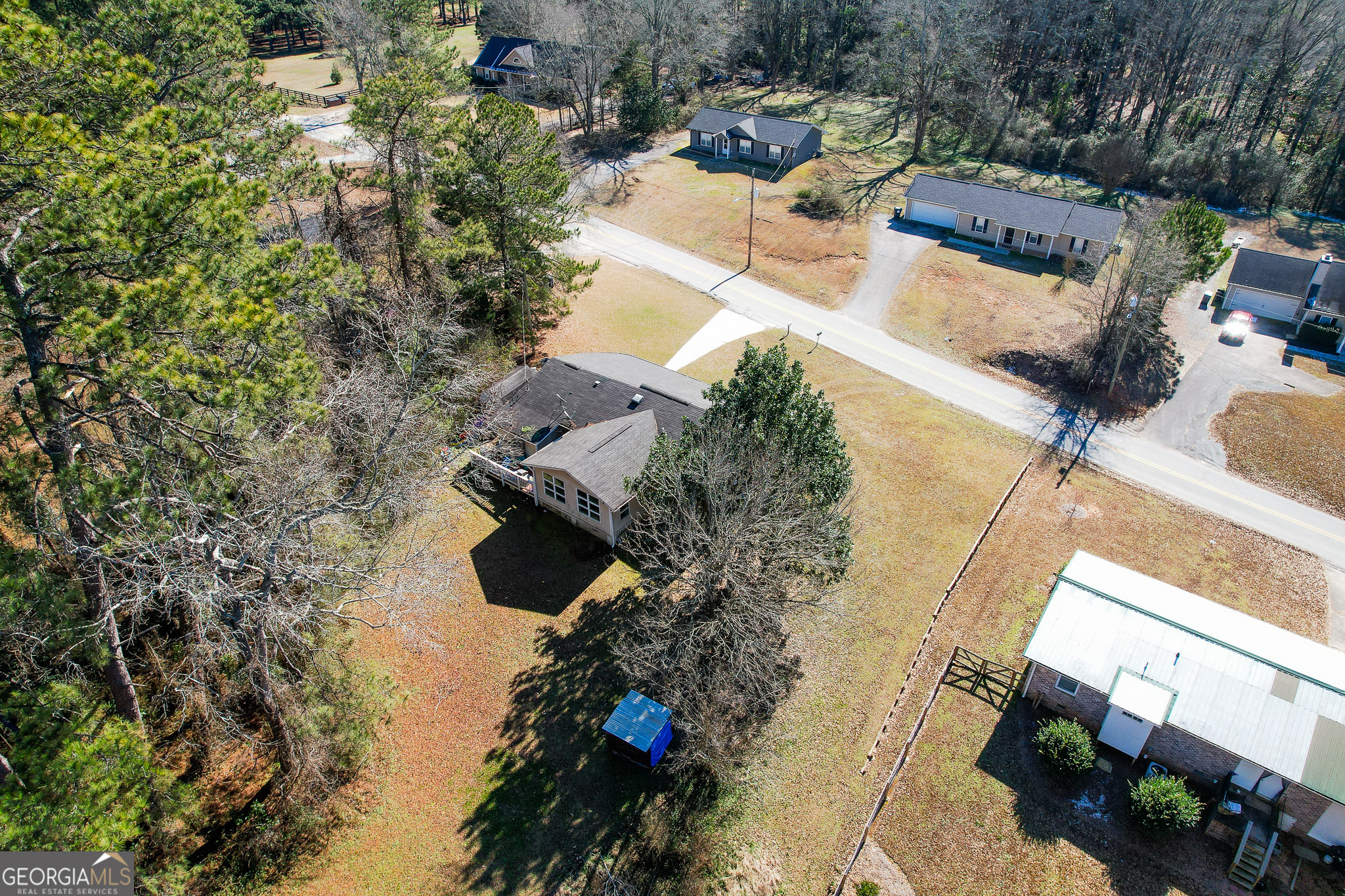 2250 Green Street Concord, GA 30206 - Photo 67 of 77 an aerial view of houses with yard