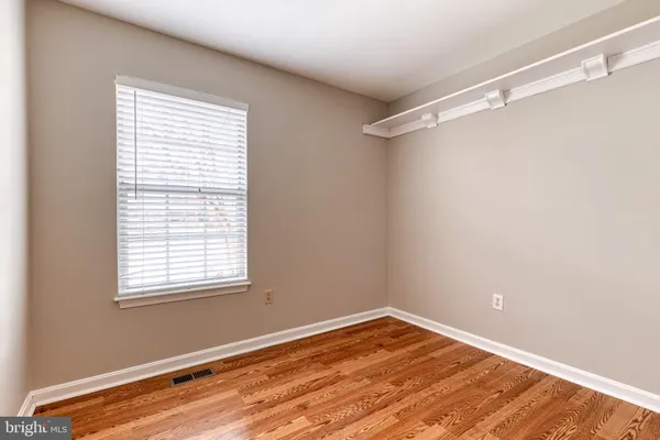 a view of a room with a window