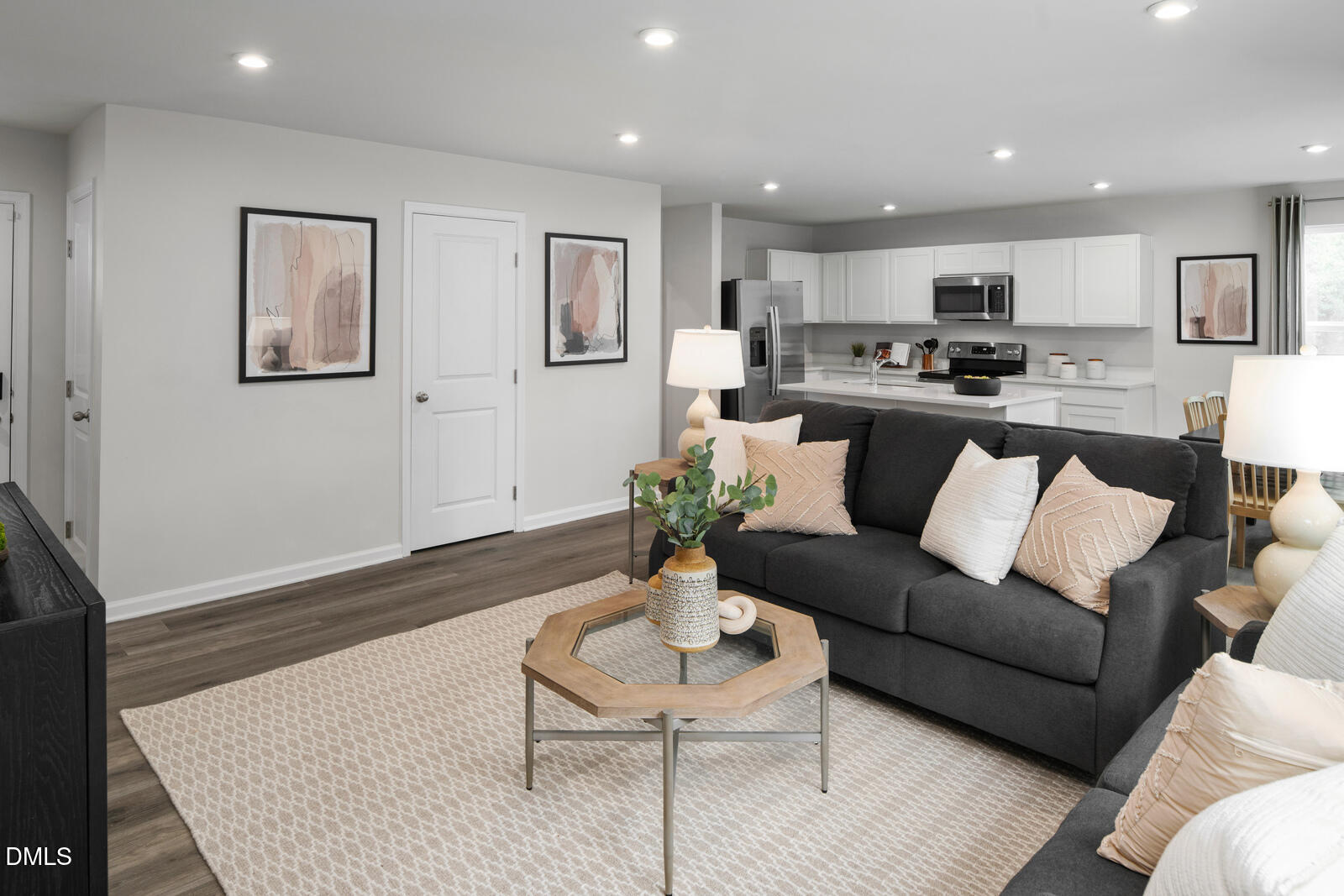 132 Cavalier Rider Run Wendell, NC 27591 - Photo 12 of 23 a living room with stainless steel appliances kitchen island furniture and a view of kitchen