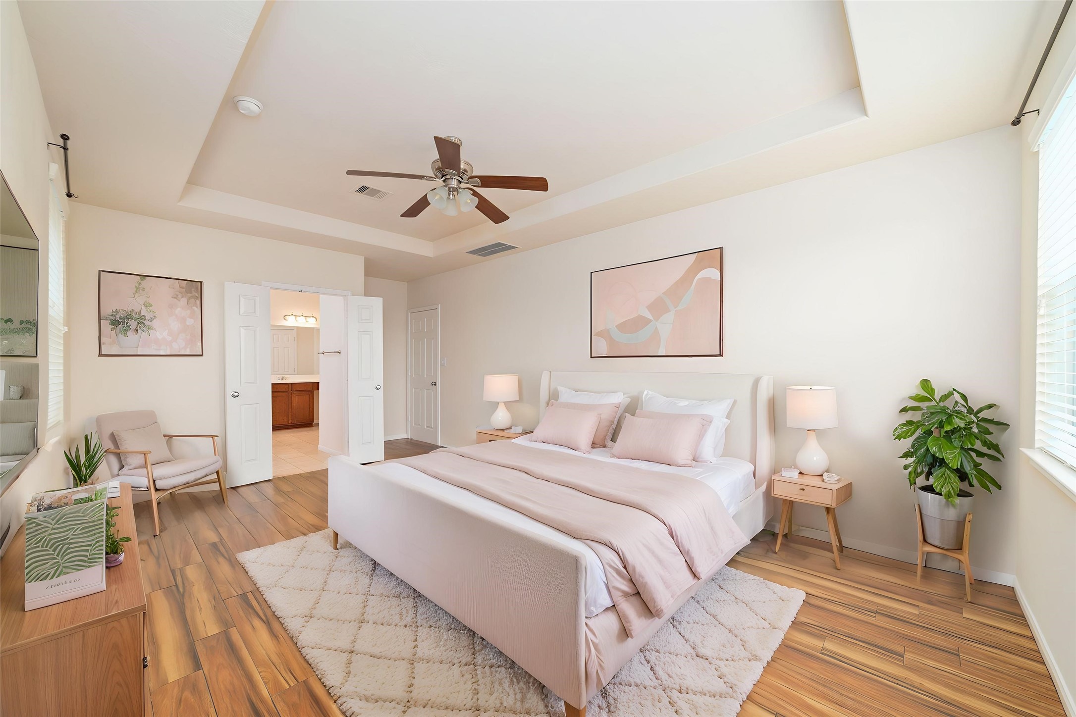 8919 Inglebrook Lane Houston, TX 77083 - Photo 5 of 21 Virtual Staging Master bed