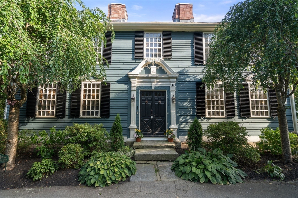 100 Eliot Street Natick, MA 01760 - Photo 3 of 41 a front view of a house with plants