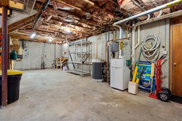a view of storage and utility room