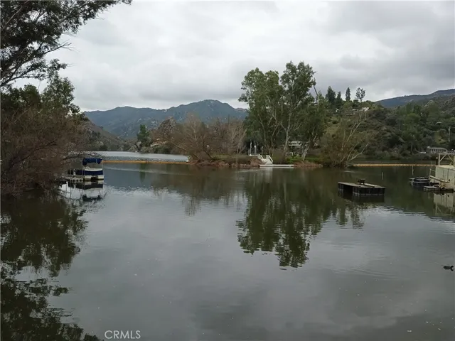 a view of a wooden floor with a yard
