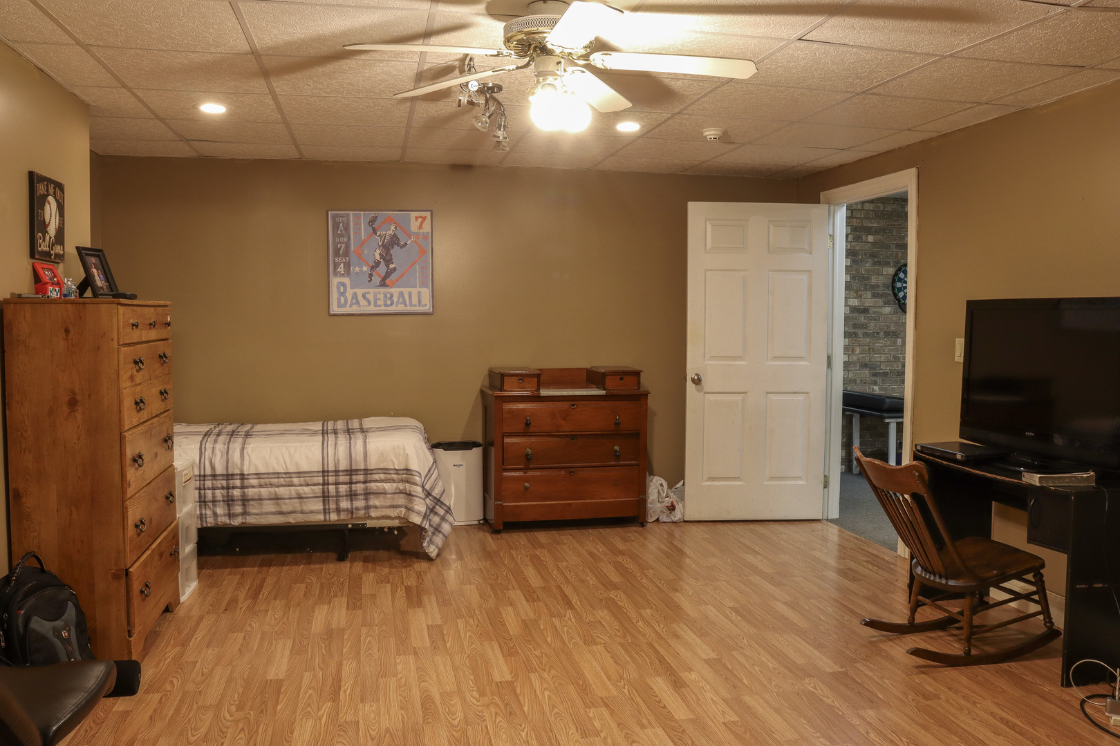 16181 Sand Road Fulton, IL 61252 - Photo 43 of 57 a bedroom with furniture and wooden floor