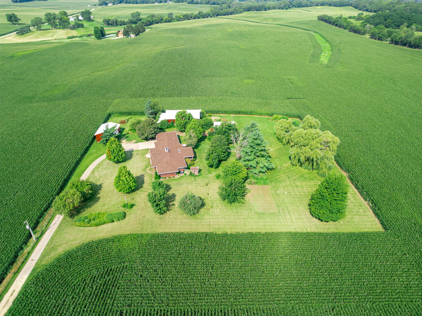 16181 Sand Road Fulton, IL 61252 - Photo 54 of 57 a view of a lake with a yard