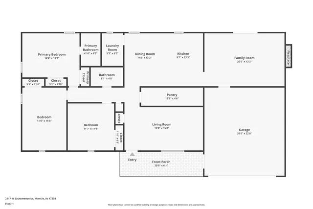 $224,900 | 2117 West Sacramento Drive, Muncie, IN 47303