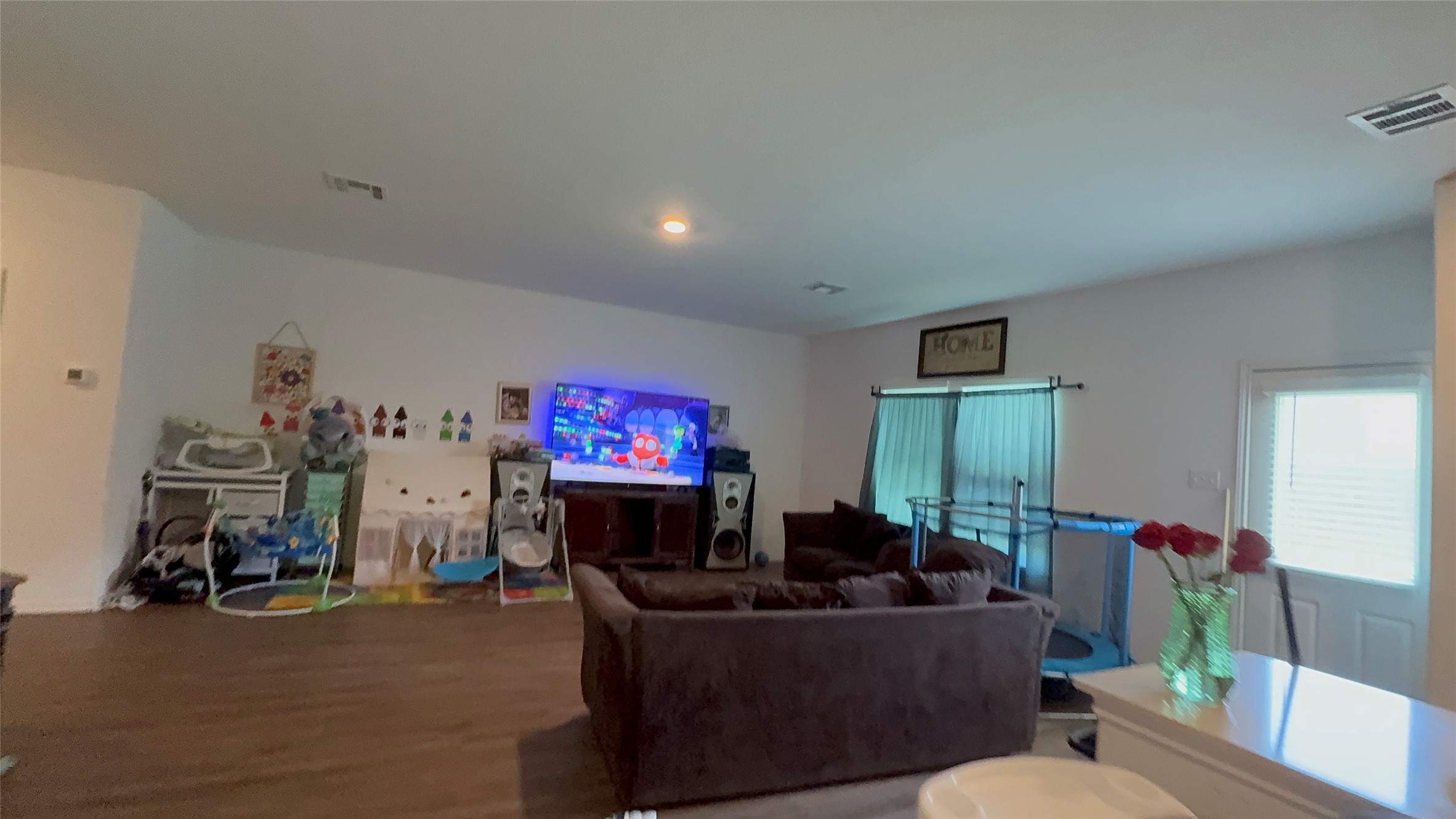 316 Geode Glen Maxwell, TX 78656 - Photo 3 of 24 a living room with furniture and a flat screen tv