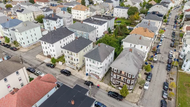 an aerial view of a city
