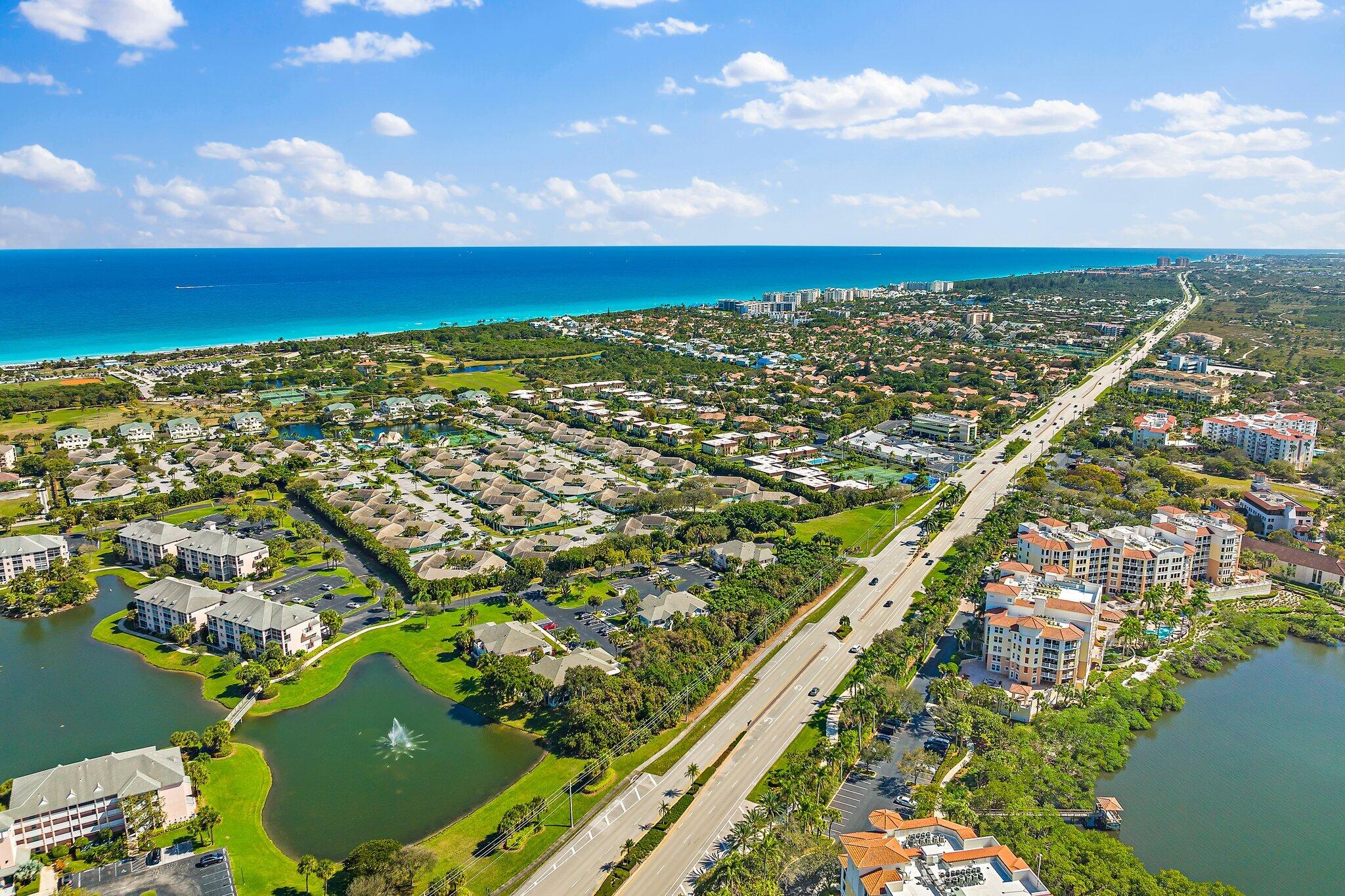 353 Highway 1, Unit F306 Jupiter, FL 33477 - Photo 41 of 43 an aerial view of residential building and ocean