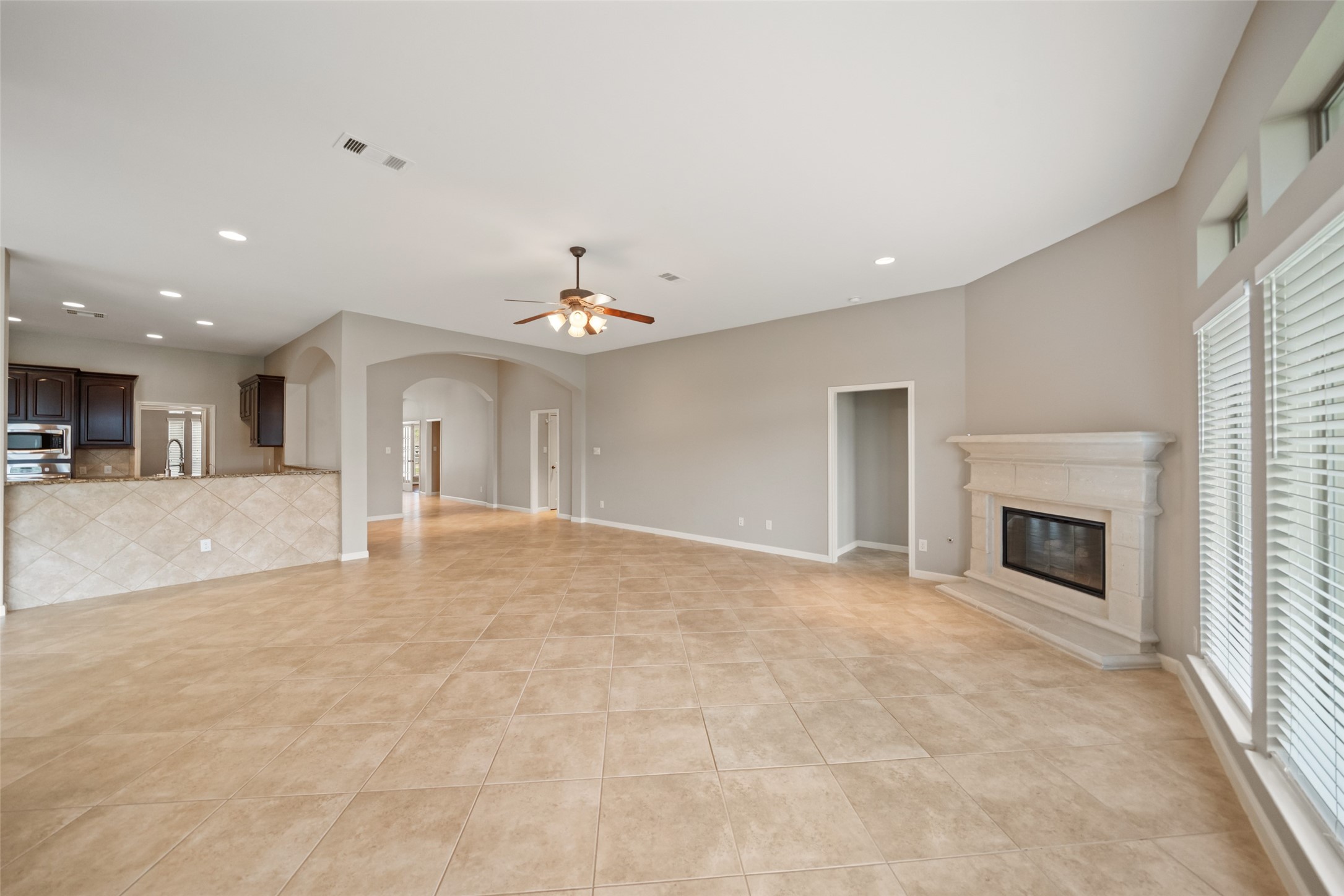 2818 Red Maple Drive Katy, TX 77494 - Photo 32 of 50 a view of a livingroom with a fireplace