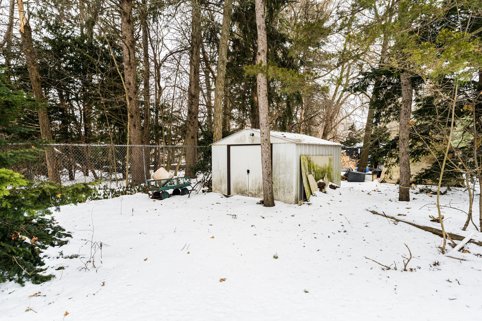 519 Normal Road DeKalb, IL 60115 - Photo 41 of 43 a view of a backyard of snow