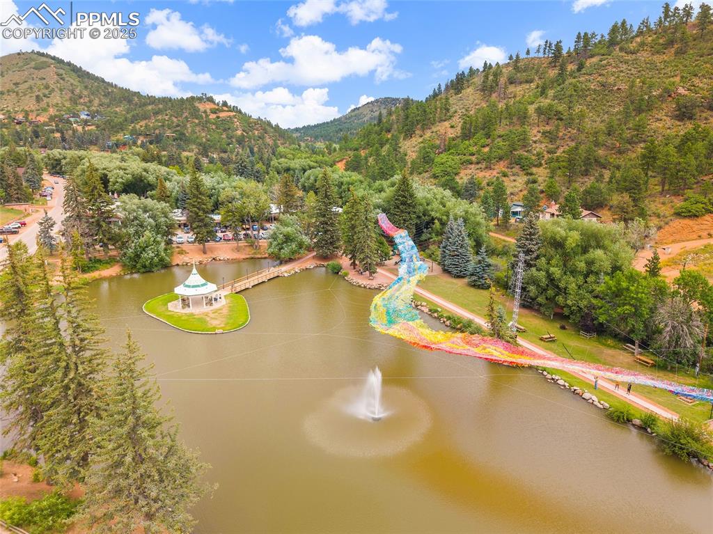 9845 Mesa Road Cascade, CO 80809 - Photo 46 of 50 a view of a lake with a mountain