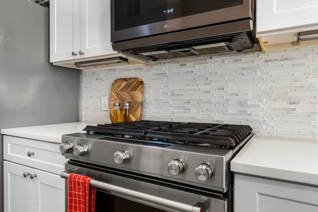 a close view of stove top oven