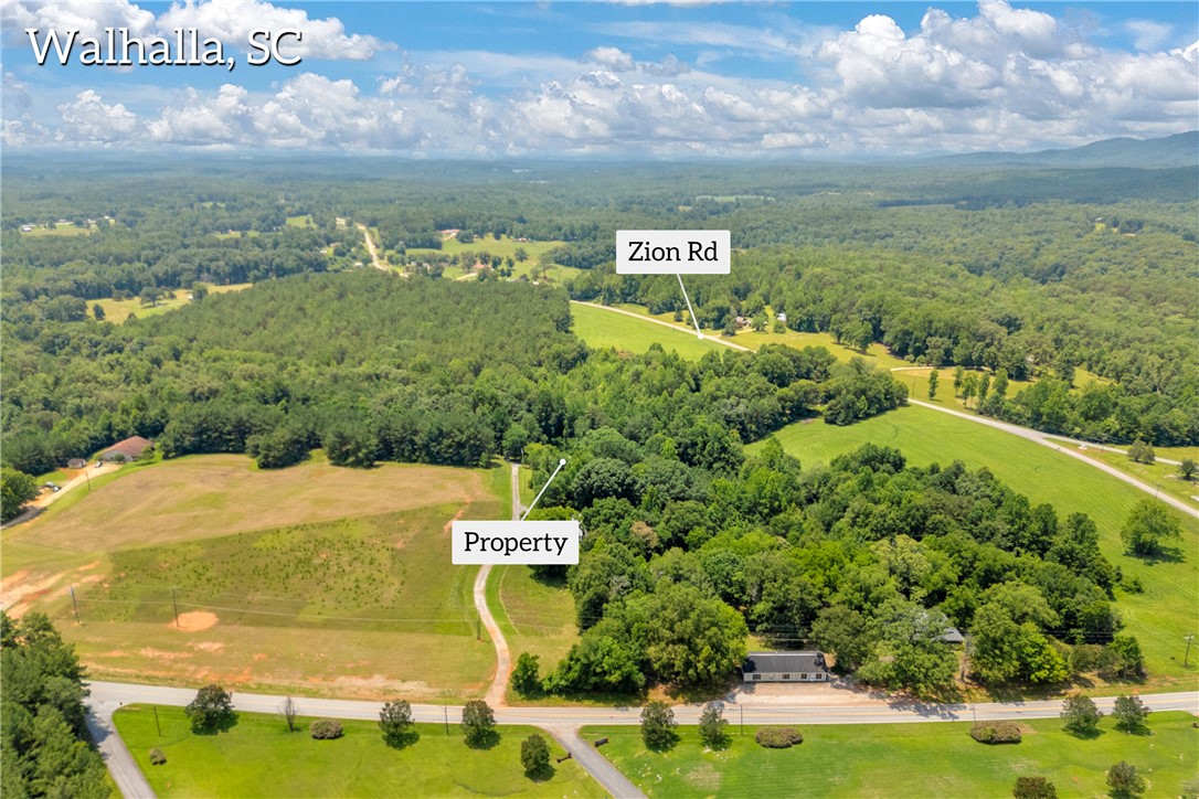 156 Newberry Road Walhalla, SC 29691 - Photo 9 of 10 Vast green acreage unfolds, offering a secluded building site amidst mature trees and open fields.