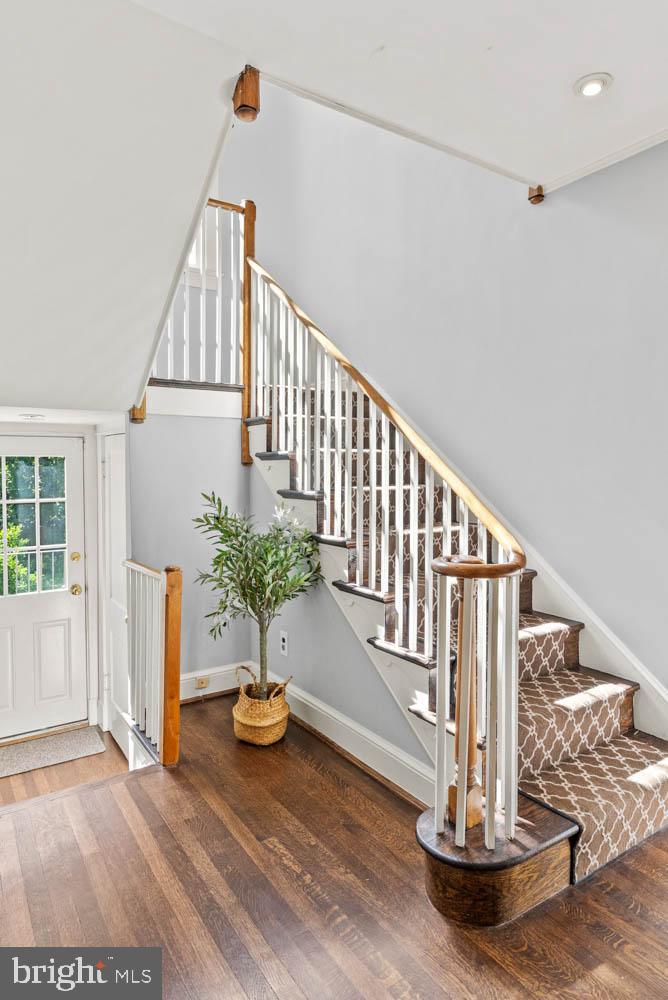 7406 Brookville Road Chevy Chase, MD 20815 - Photo 26 of 72 a view of entryway with wooden floor