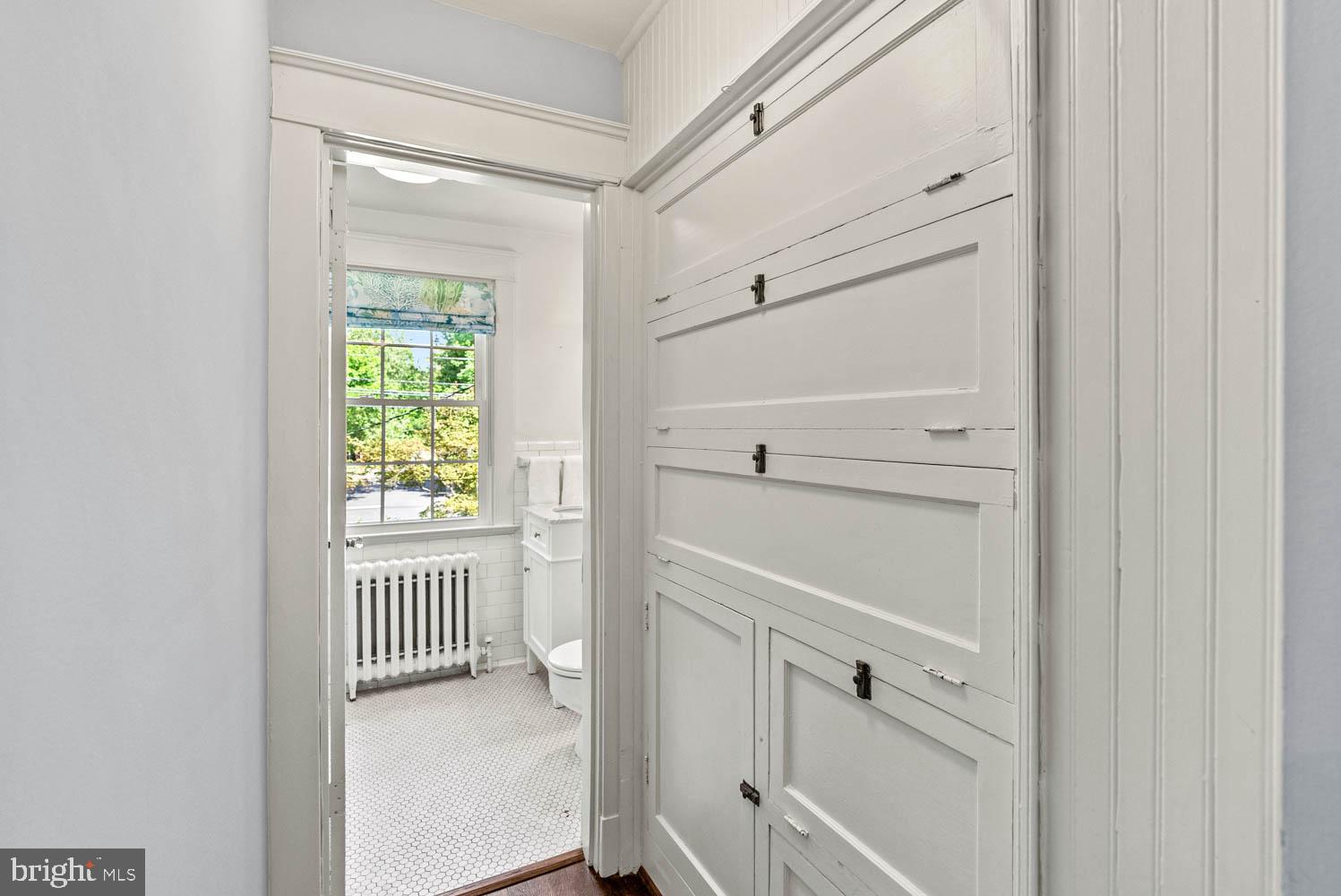 7406 Brookville Road Chevy Chase, MD 20815 - Photo 36 of 72 Hallway w/ Linen Closet