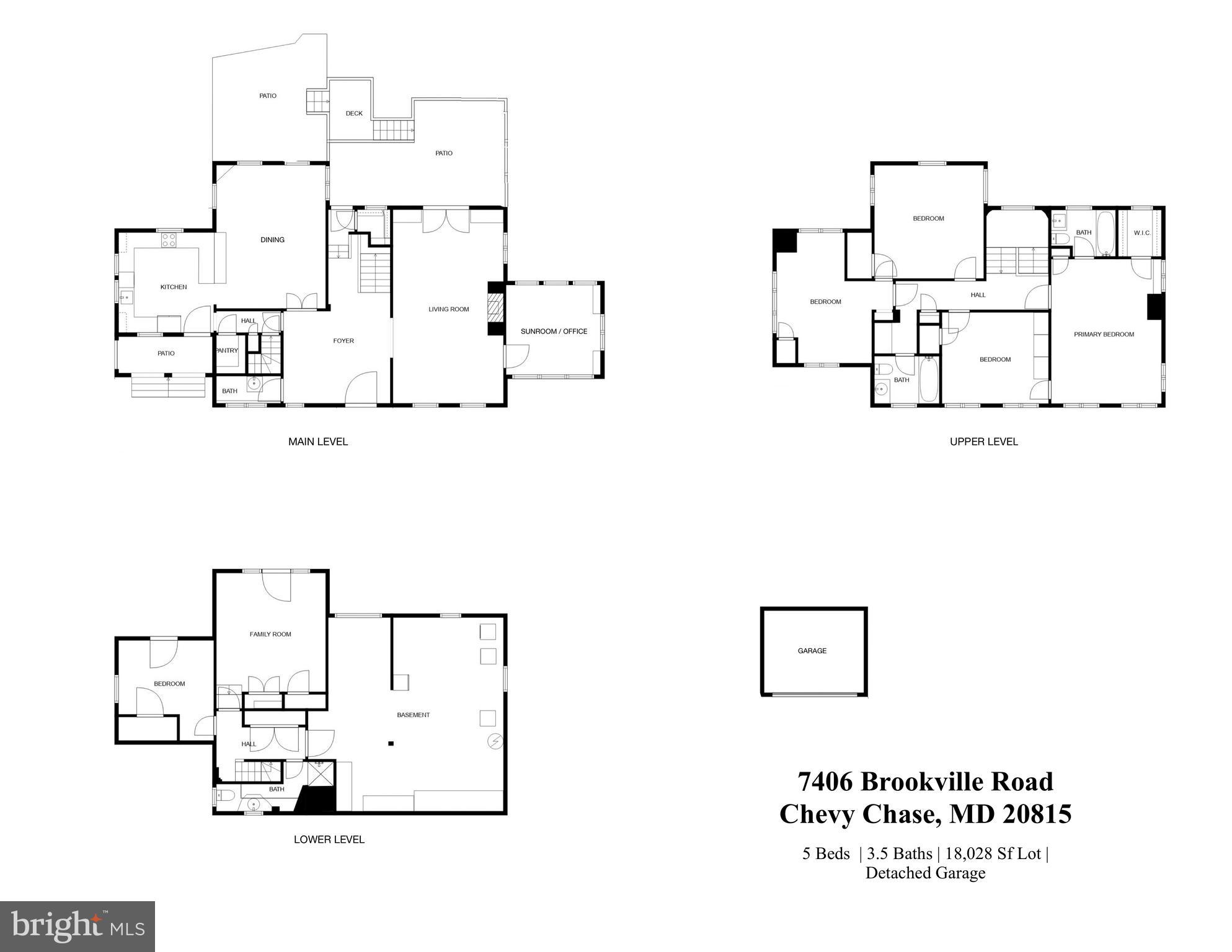 7406 Brookville Road Chevy Chase, MD 20815 - Photo 72 of 72 Floor Plans