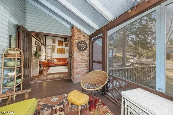 a outdoor living space with furniture