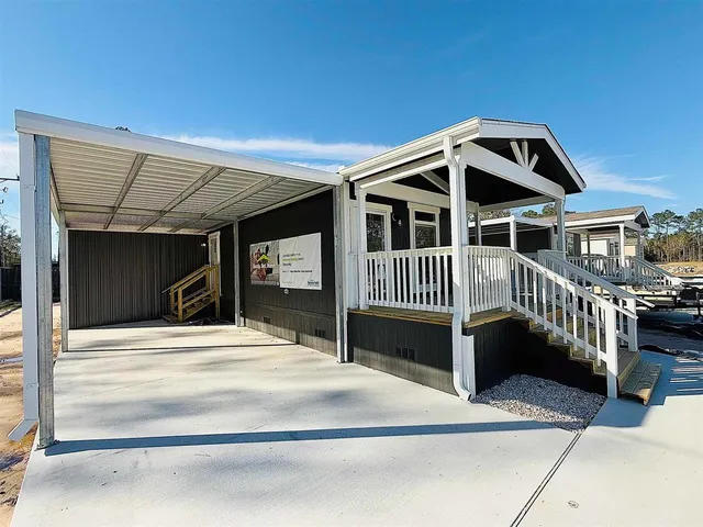 a view of a house with a balcony