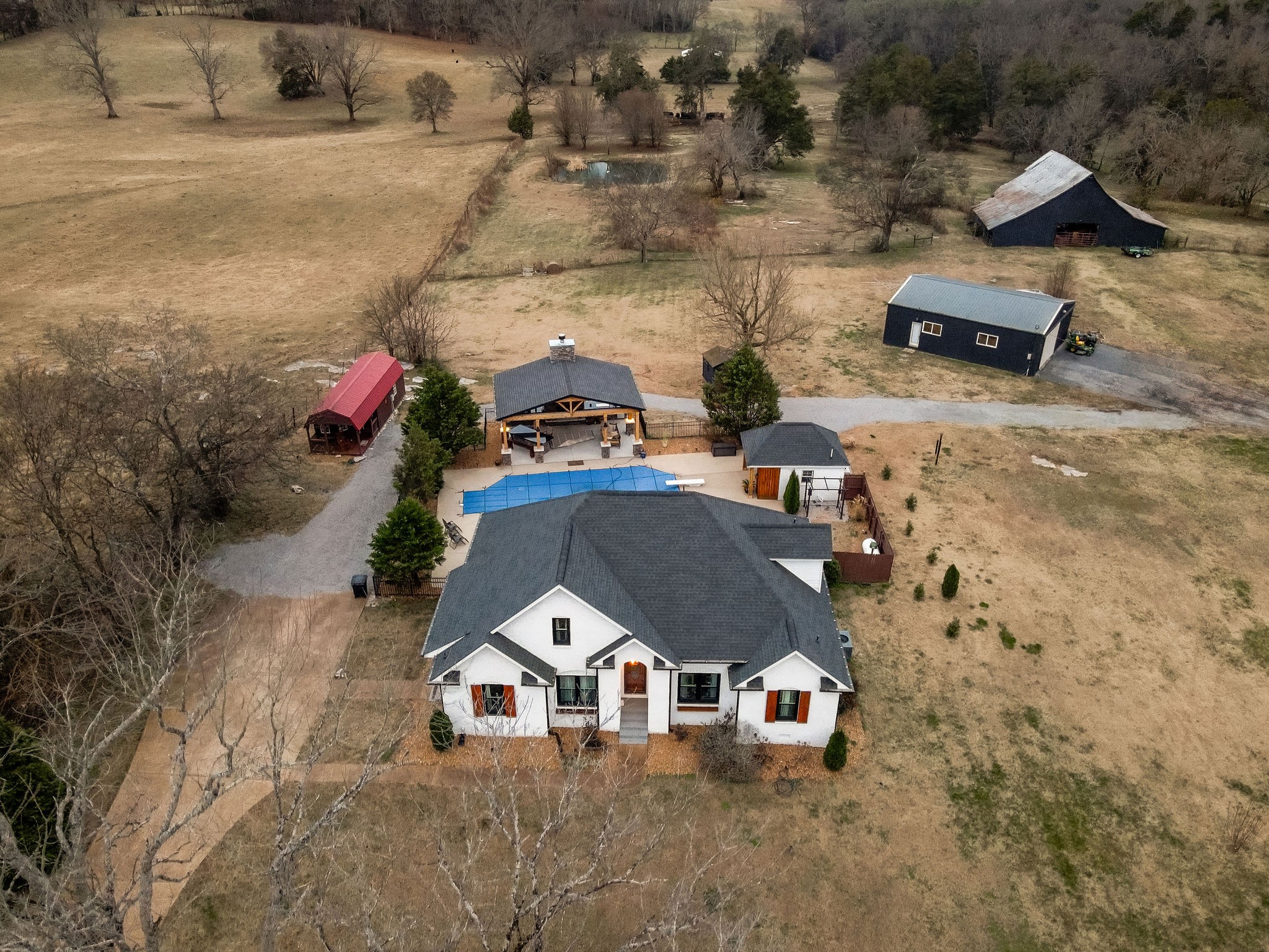95 Old 25 Loop Castalian Springs, TN 37031 - Photo 89 of 93 an aerial view of a house with outdoor space