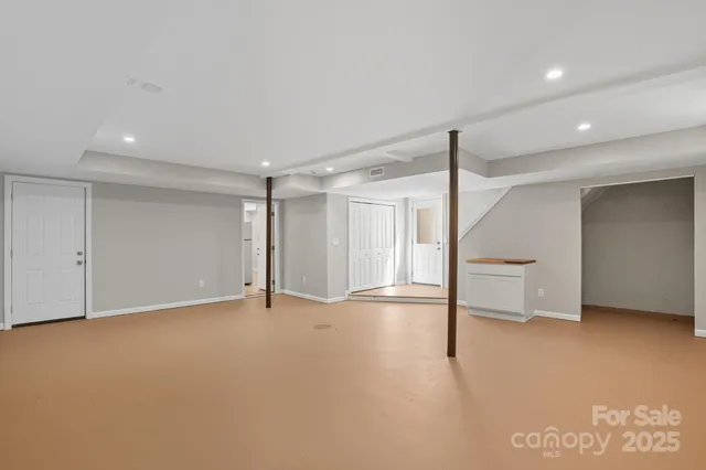 a view of an empty room