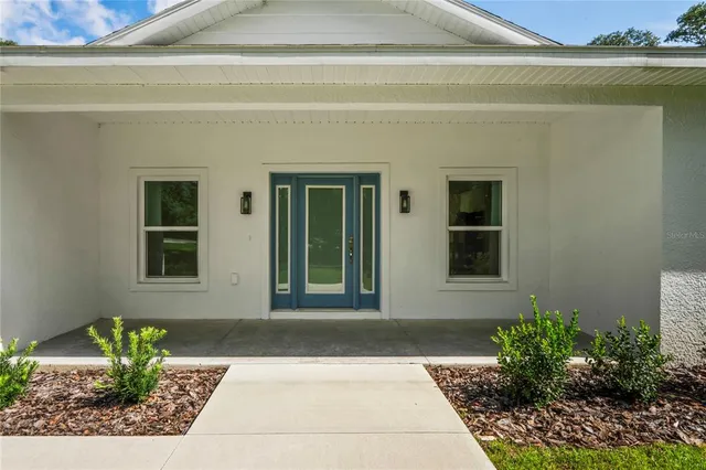 a front view of a house